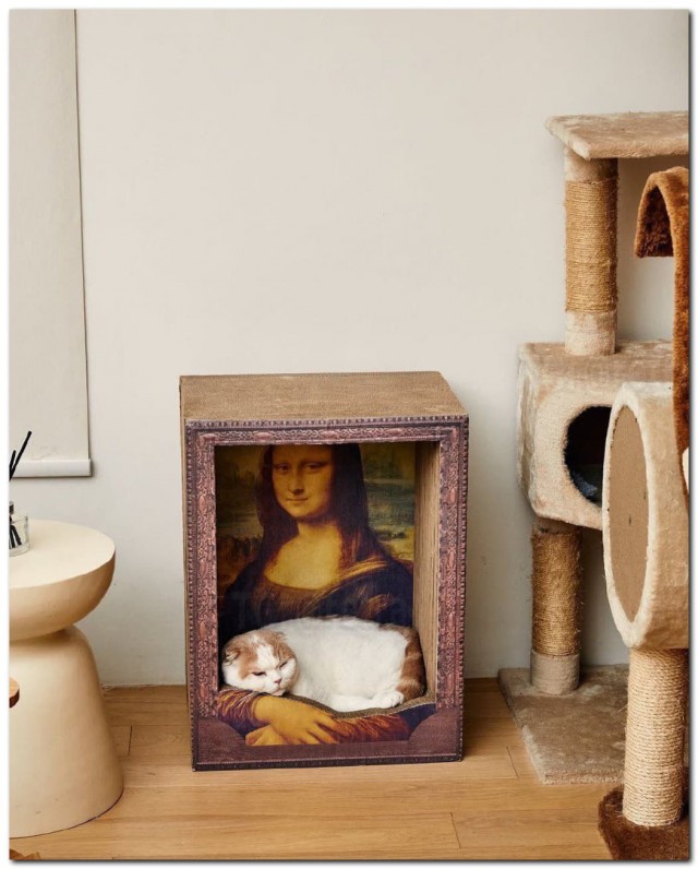 Была найдена идеальная кошачья лежанка для ценителей искусства