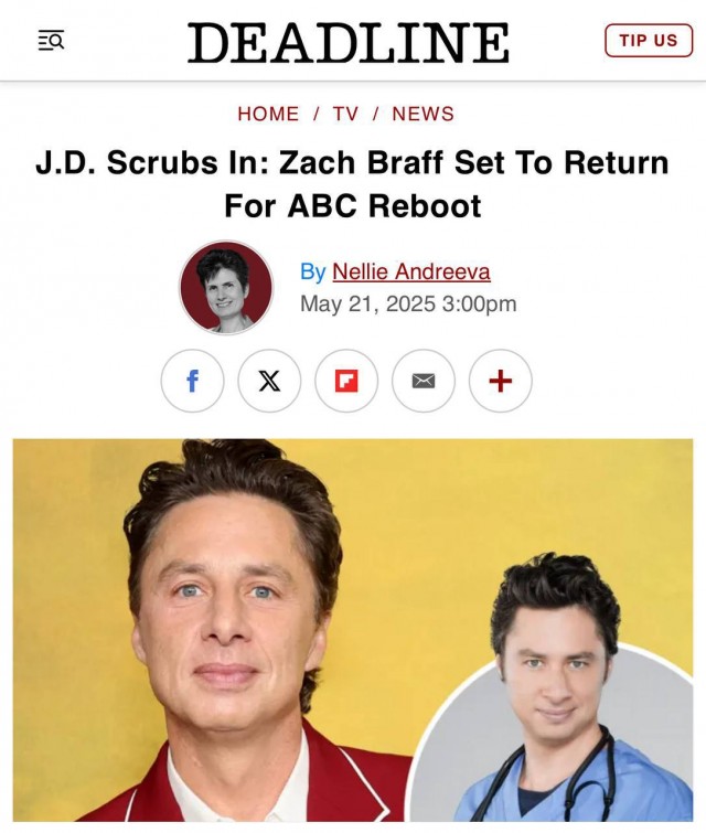 Легендарный сериал «Клиника» возвращается полным составом!