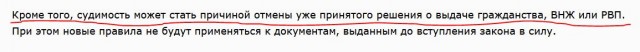 Иностранцам с судимостью закроют путь к гражданству и ВНЖ в России