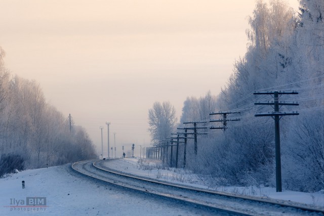 Зимняя железная дорога