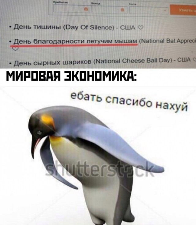Пингвин кланяется мем