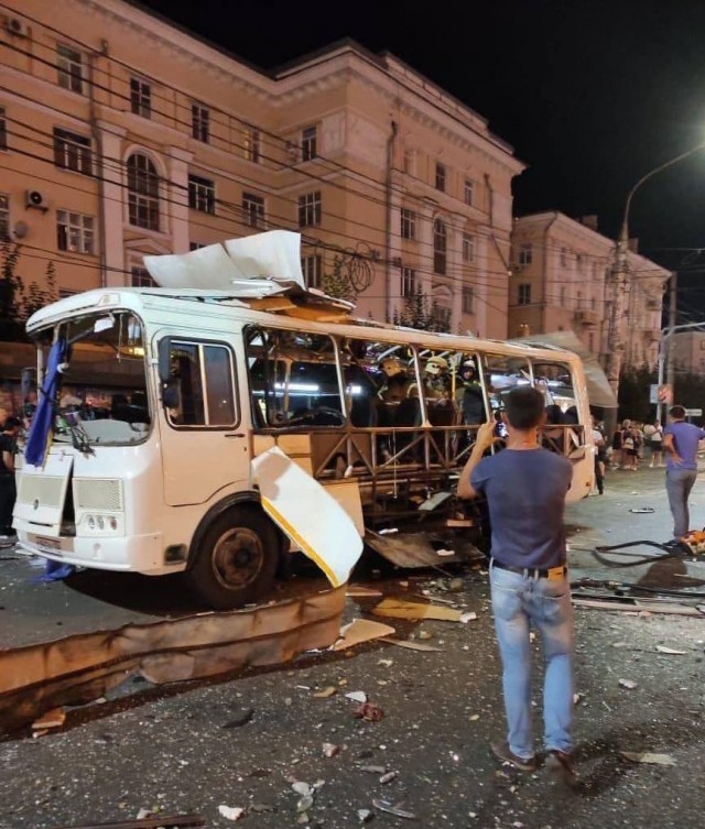 В Воронеже взорвалась маршрутка