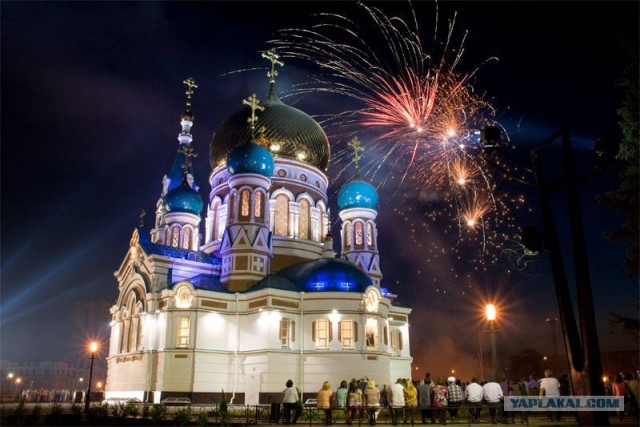 Россия ночью