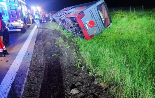 В Польше автобус с 35 военными США ушёл в кювет