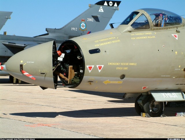 Место штурмана на Canberra PR.9