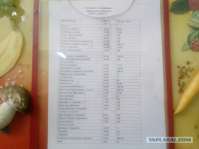 Бывают столовые дешевле?
