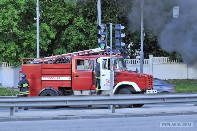 Пожар на Аминьевском шоссе