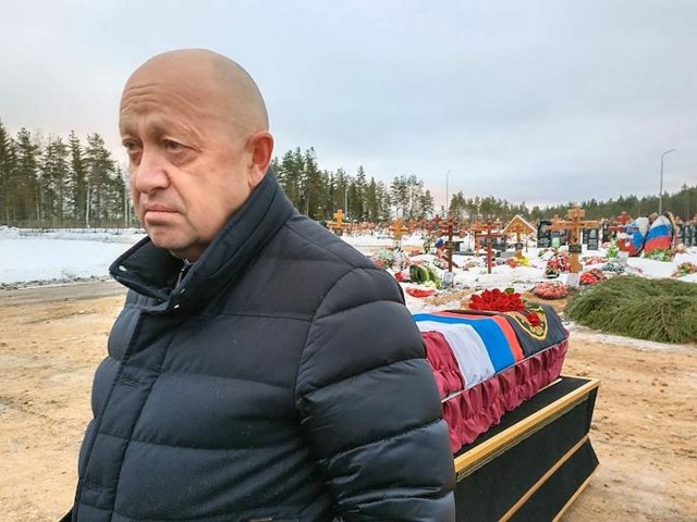 Похороны Пригожина на Северном кладбище