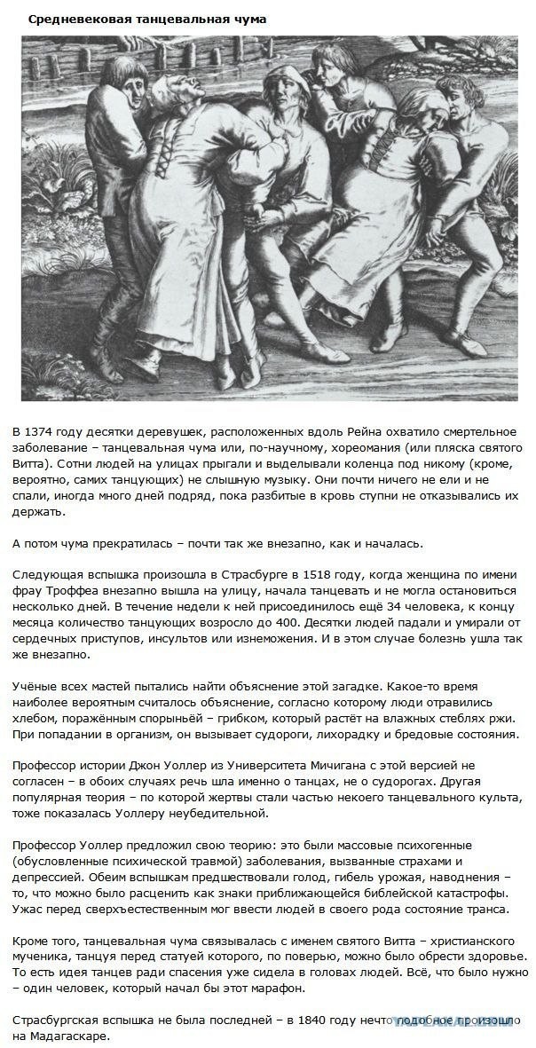 ТОП-5 самых необычных эпидемий в истории