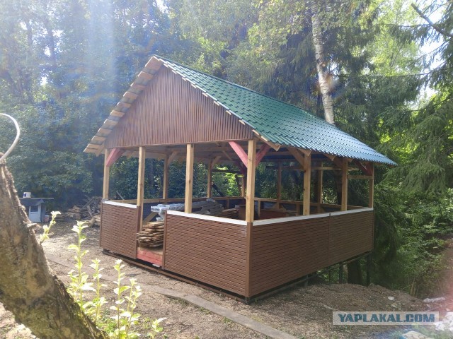 Завершение запила беседки