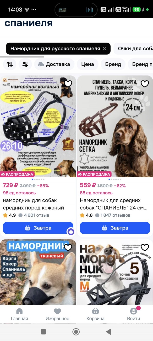 Мясо с рыболовным крючком проглотила собака в Подольске