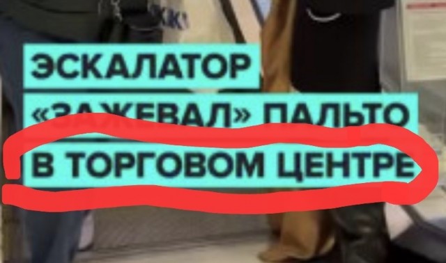 Прокатилась на эскалаторе в московском ТЦ за 120 тысяч рублей