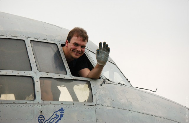 Восстановление Ил-14Т на Тушинском аэродроме