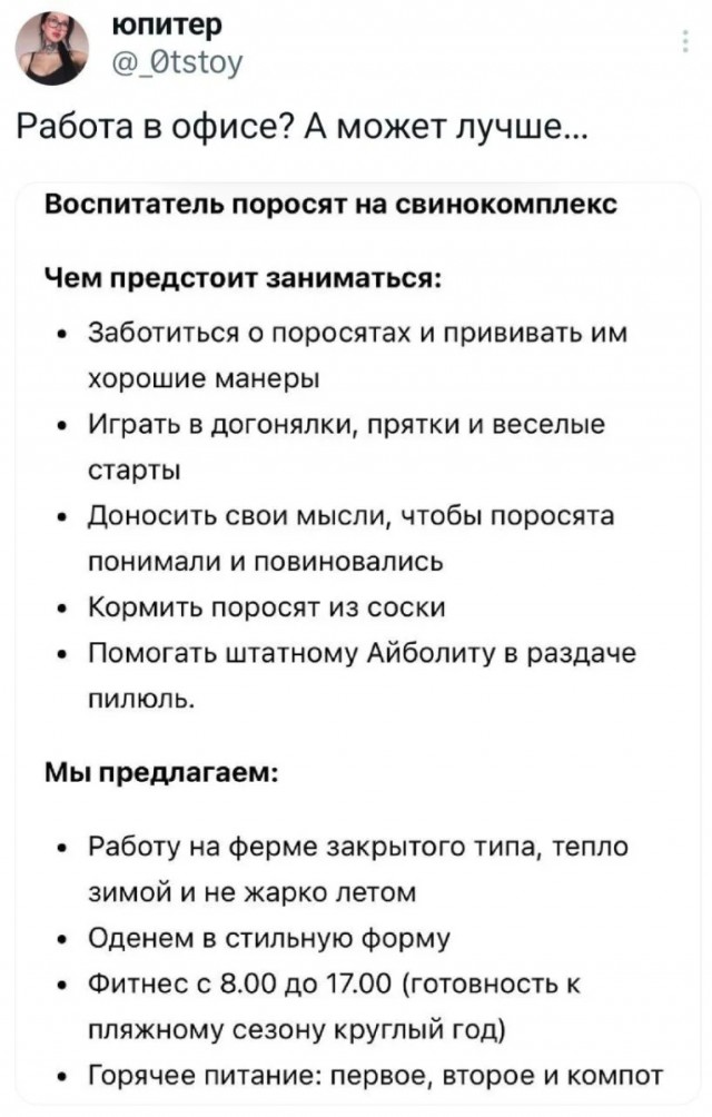 Юмор в буквах за день и шесть ног