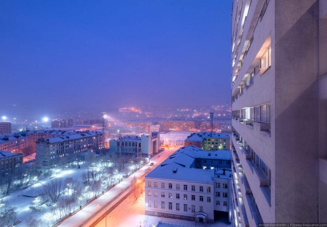 Полярная ночь. Мурманск