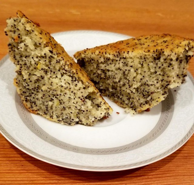 Лимонно-маковый бисквит