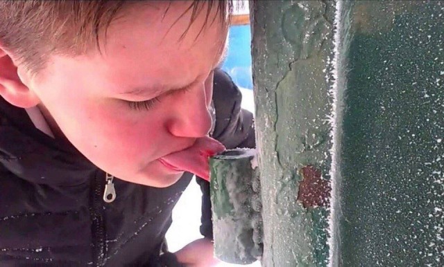 Четырехлетний мальчик в Кронштадте примерз к дулу пушки