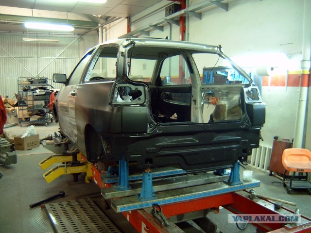 Ремонт автомобиля со сложным перекосом.