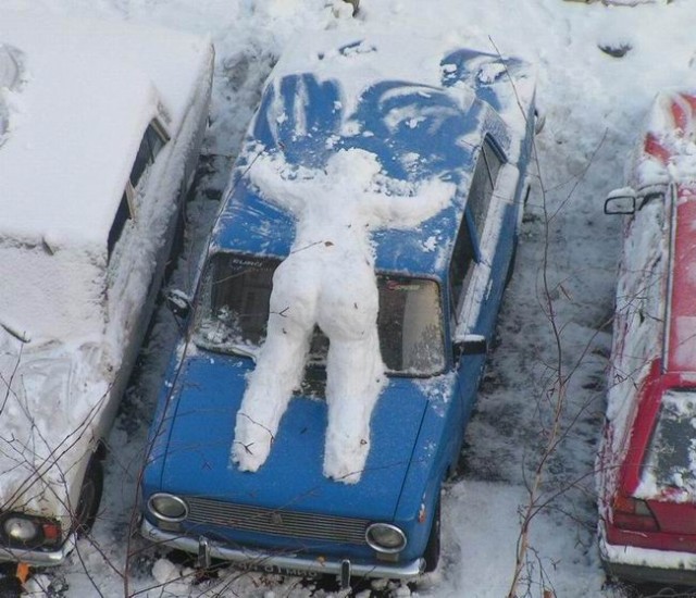 Резка по снегу по-юконски