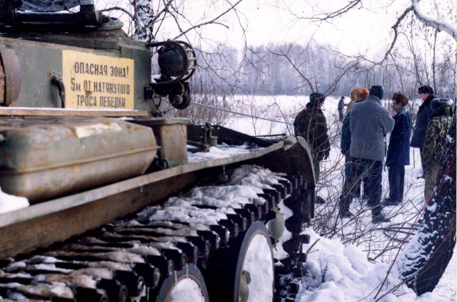 Раскопки огнеметного танка ОТ-34/76