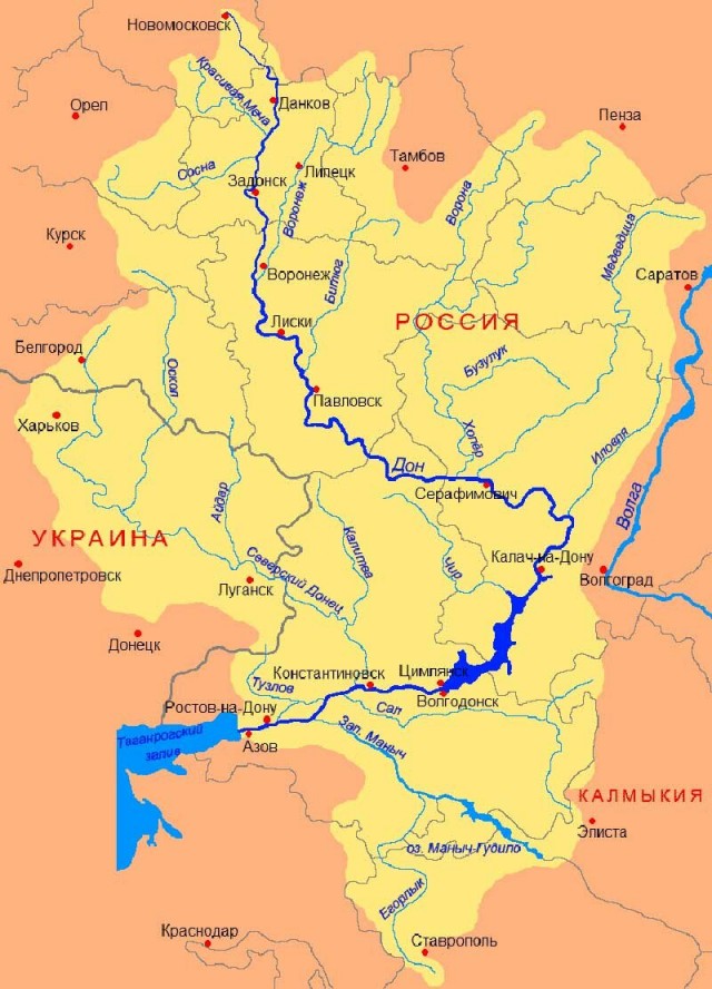 12 рек на берегах которых находятся наши 15 городов-миллионников