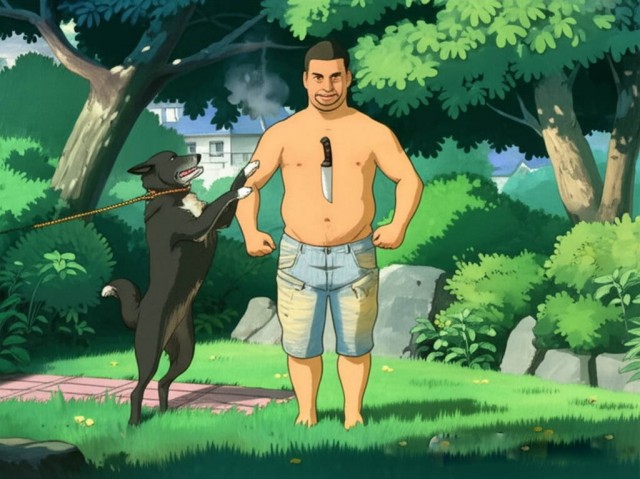 Однажды на ЯПе. Фотожаба ИИ.