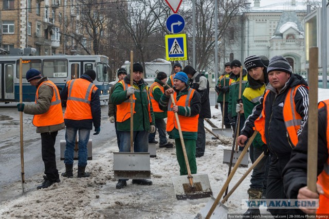 Как сражаются со снегом