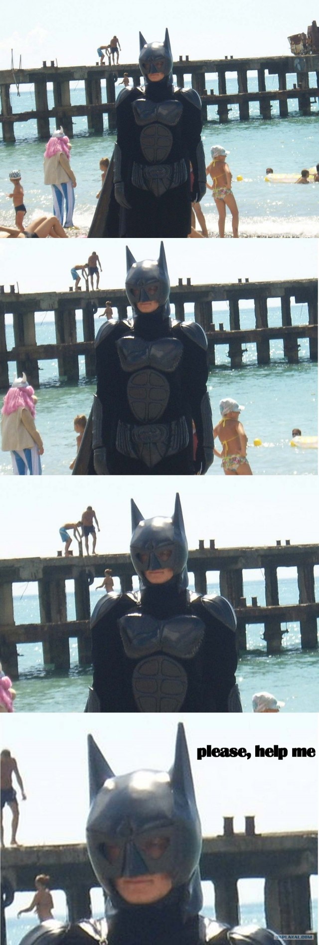 Бэтмен на пляже