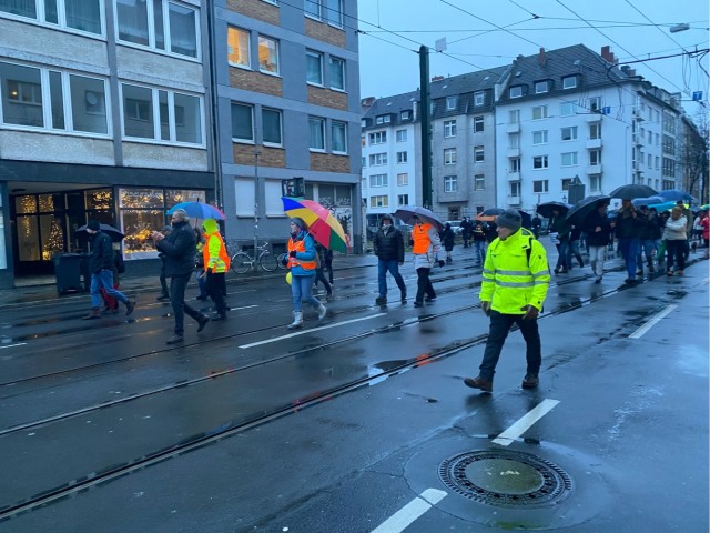 В Дюссельдорфе прошли очередные протесты против ковидных мер