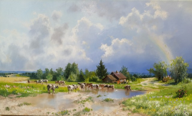 Перед грозой в поле
