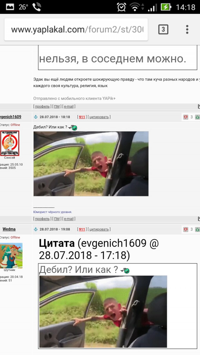 Очередной чудик