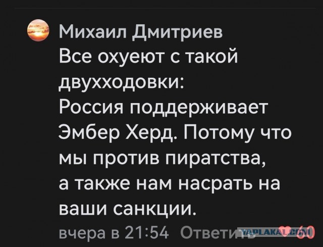 У Эмбер Херд, испражнившейся в кровати Джонни Деппа, проблемы с психикой