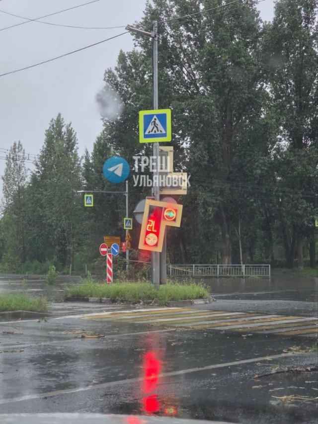 Последствия сегодняшнего шторма в Ульяновске