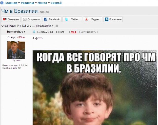 Чм в Бразилии