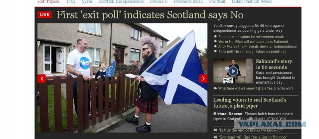 По версии CNN в Шотландии проголосовали 110%.
