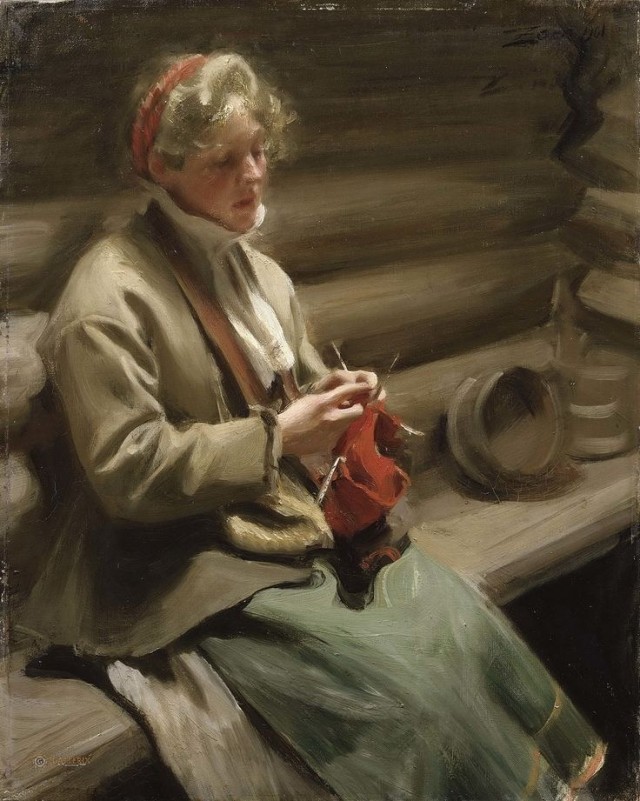 «На природе» Худ. Андерс Цорн. 1888 г.