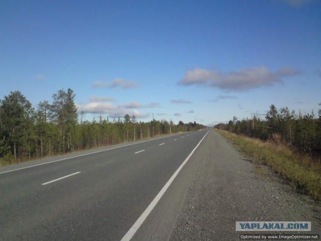 Трасса Нижневартовск-Сургут в -40 градусов