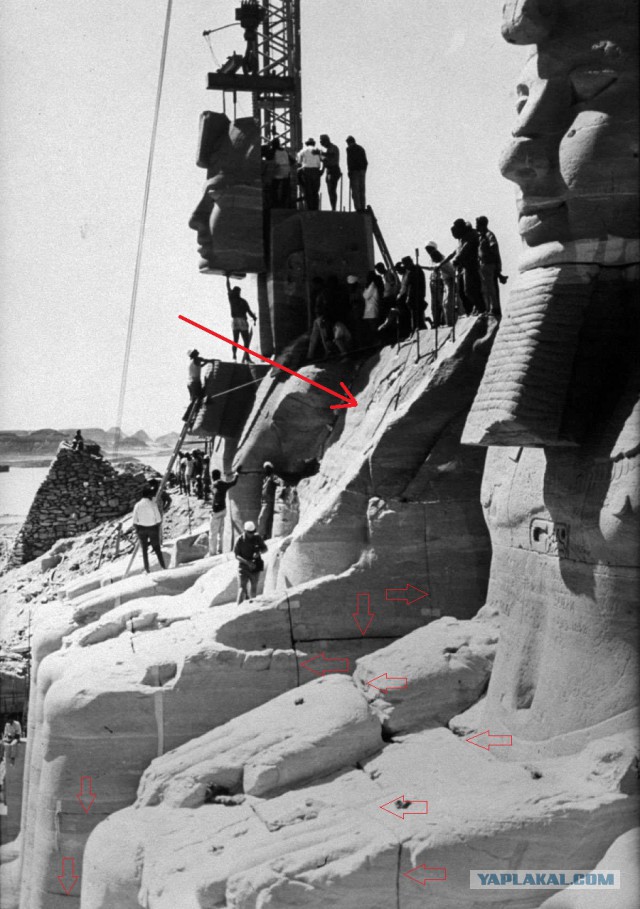 Египетский морок. Строительство колоссов, Сфинкса, пирамид на заре эры фотографий в 19 веке.