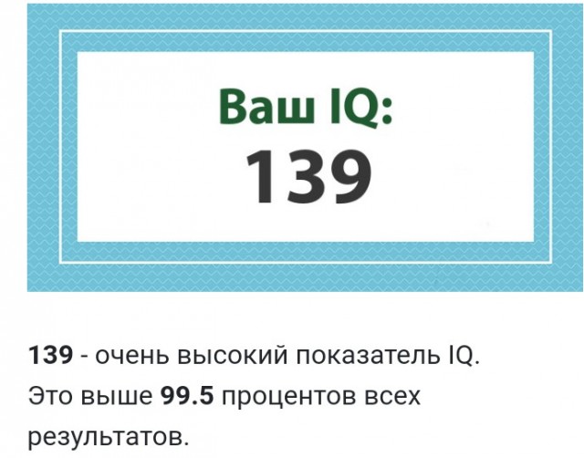 А какой у Вас IQ?