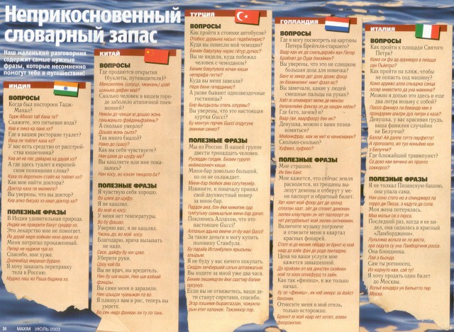 Если вы попали за границу. Разговорник