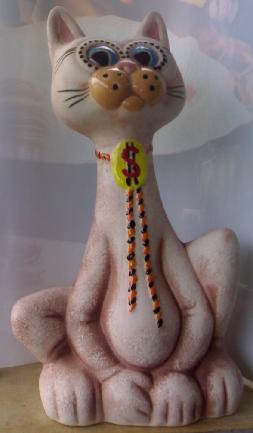 Коты из глины (6 фото)