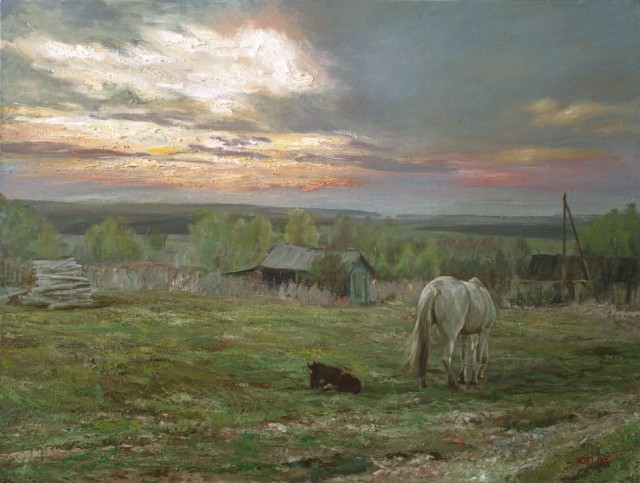 Летний вечер в деревне