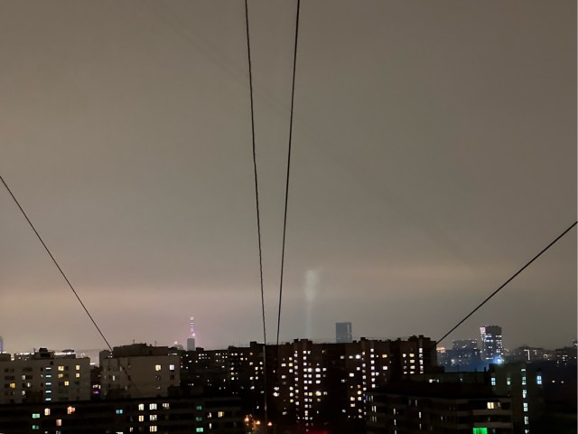 Северное сияние в Екатеринбурге