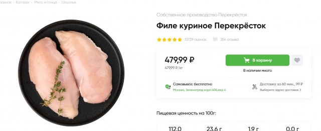 Интересно, когда курятина преодолеет планку в 500 рублей?