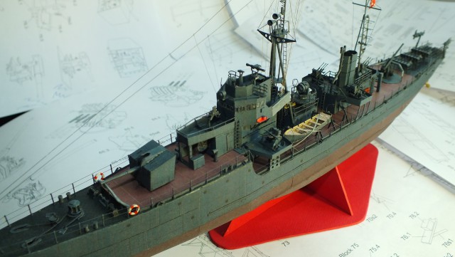 Создание бумажной модели. Японский эскортный корабль тип "Хибури"