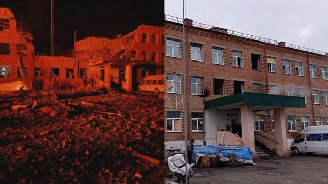 В Судже авиабомба попала в здание школы-интерната, под завалами могут находиться люди
