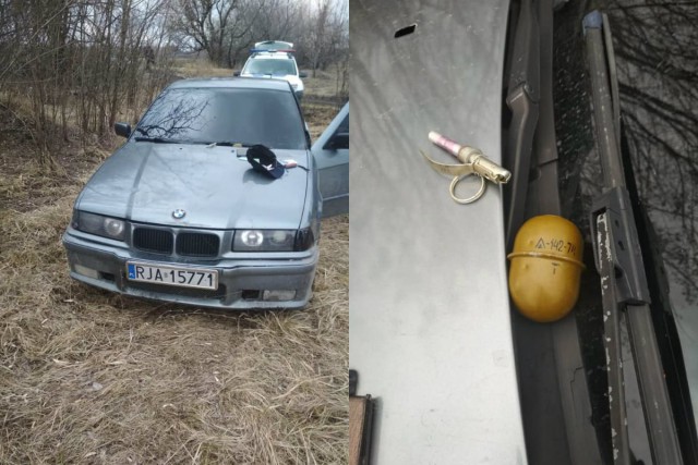 В днепропетровской области украинские полицейские подошли к затонированной в пол иномарке, дабы провести осмотр