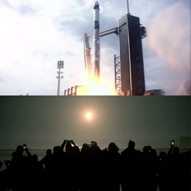 Прямая трансляция повторного запуска SpaceX Crew Demo-2