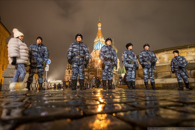 Как в центре Москвы Новый год встречали