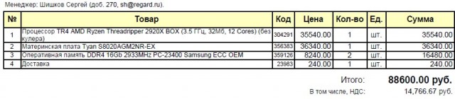 Опыт сборки сервера на AMD